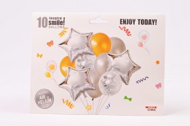 Bouquet 10 globos 3 estrellas PLATEADO.jpg